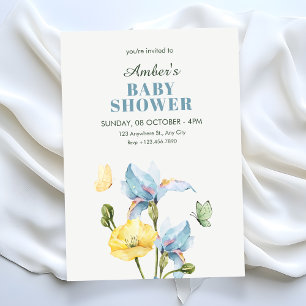 Minimalistischer Blumenstrauß Einladung