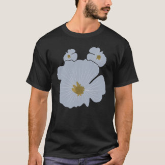 Minimalistischer Blumentee T-Shirt