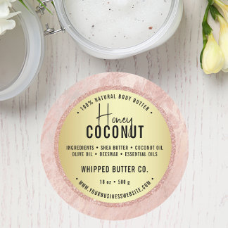Minimalistischer Body Butter Kleine Unternehmen Pi Runder Aufkleber