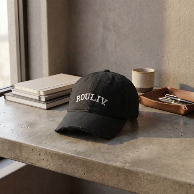 Minimalistischer Bogen Custom | Klassische Mitarbe Bestickte Baseballkappe (Minimalist Arch Custom Baseball & Trucker Hat | Classic Employee Uniform Edition)