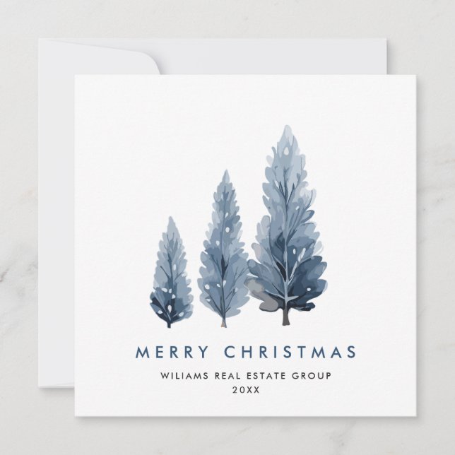 Minimalistischer Bohemischer Pine Tree Weihnachten (Vorderseite)