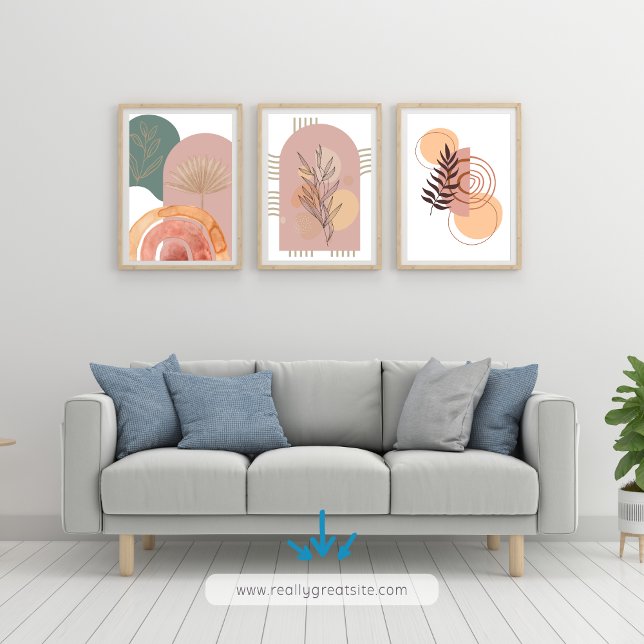 MINIMALISTISCHER BOHO-Kreis Poster (Von Creator hochgeladen)