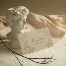 Minimalistischer botanischer Dank