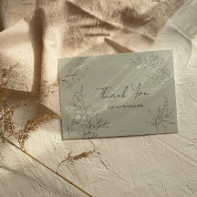 Minimalistischer botanischer Dank