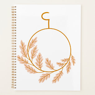Minimalistischer botanischer Kranz modern neutral Planer