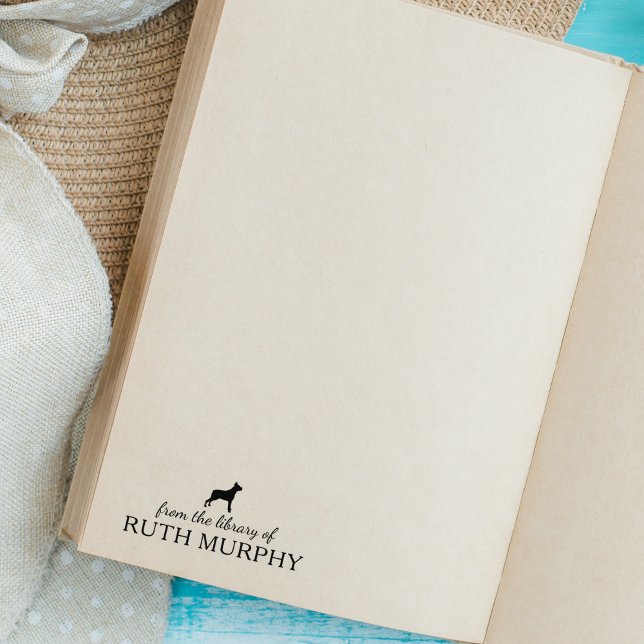 Minimalistischer Boxer Hund aus der Bibliothek, Bu Gummistempel (Von Creator hochgeladen)