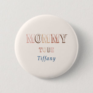 Minimalistischer brauner moderner geschlechtsneutr button