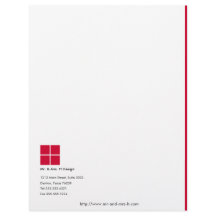 Minimalistischer Briefkopf mit einfachem Logo
