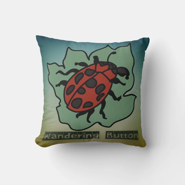 Minimalistischer Bug-Schilling am Ende | Funny Kissen (Vorderseite)