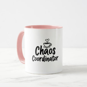 Minimalistischer Chaos-Koordinator: Lustiges Gesch Tasse