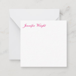 Minimalistischer Chic-Kalligraphie-individuelle Na Mitteilungskarte