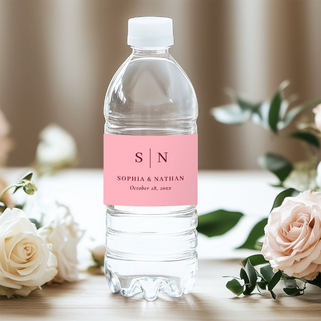 Minimalistischer Chic | Rosa mit burgunderfarbenem (Von Creator hochgeladen)