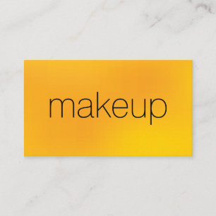 Minimalistischer Chic-Text mit gelbem Hintergrund Visitenkarte