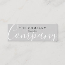 Minimalistischer Chic Typo Calm Gray Mini Business