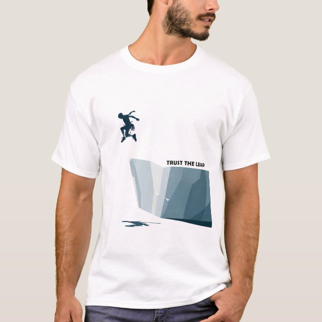 Minimalistischer Climber-T - Shirt für Wanderer Ho (Vorderseite)