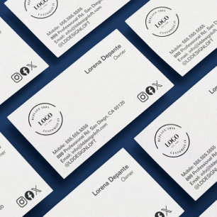 Minimalistischer Code für Social Media-QR Visitenkarte