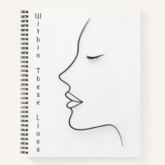 Minimalistischer Continuous-Line-Kunstplaner Notizbuch