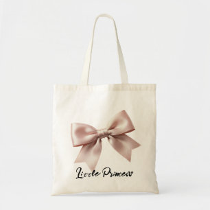Minimalistischer Coquette Rosa Schleifen-Bogen Per Tragetasche