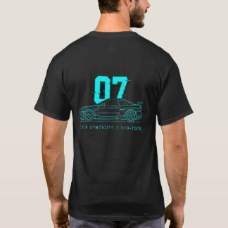 Minimalistischer Cyberpunk Nr. 07 Blockcore T-Shirt