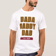 Minimalistischer Dada-Vater Est 2026 Erster Vatert