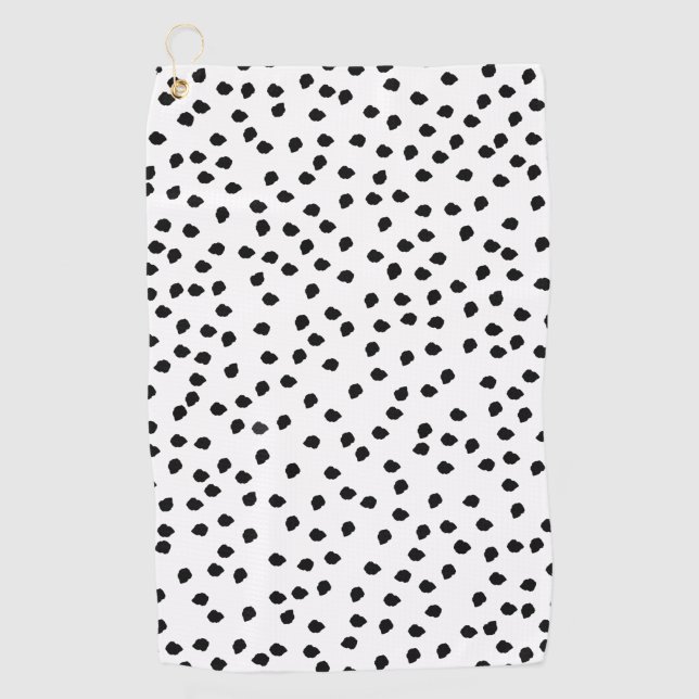 Minimalistischer Dalmatiner besticht durch seine s Golfhandtuch (Vorderseite)