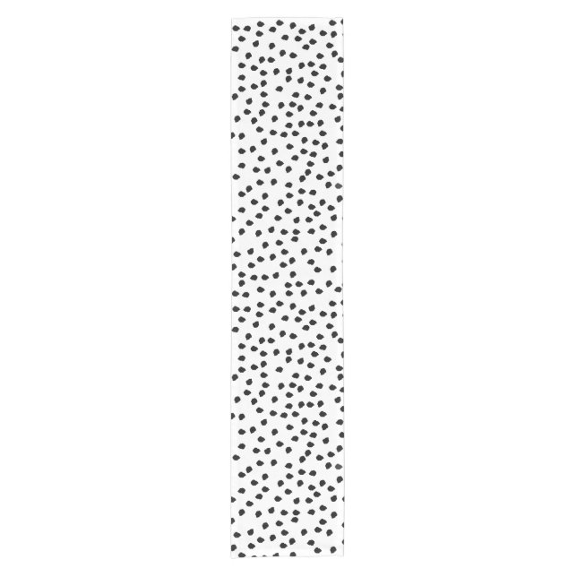 Minimalistischer Dalmatiner besticht durch seine s Kurzer Tischläufer (Vorderseite)