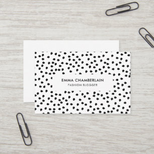 Minimalistischer Dalmatiner Print - Modernes, kund Visitenkarte