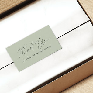 Minimalistischer Dank Für Die Unterstützung Kleine Visitenkarte