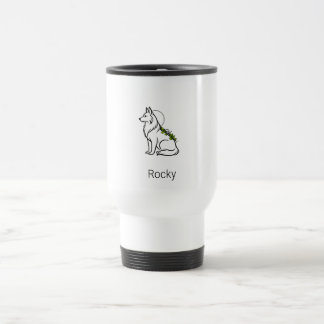 Minimalistischer Deutscher Schäferhund Benutzernam Reisebecher