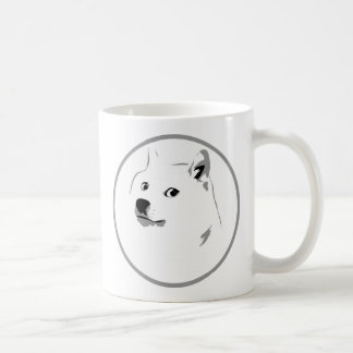 Minimalistischer Dogecoin Kaffeetasse