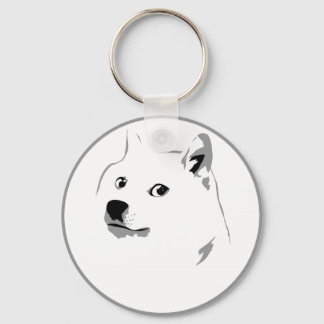 Minimalistischer Dogecoin-Keyfob Schlüsselanhänger