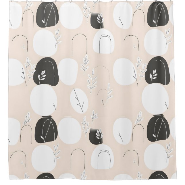 Minimalistischer Duschvorhang (Vorderseite)