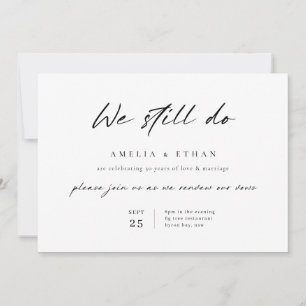 Minimalistischer einfacher 30. Hochzeitstag Einladung