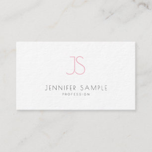 Minimalistischer Elegant Monogram Beruflich Luxus Visitenkarte