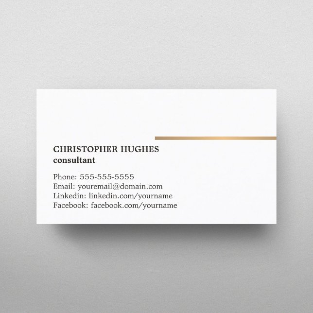 Minimalistischer, eleganter Anwalt in White Imitat Visitenkarte (Von Creator hochgeladen)