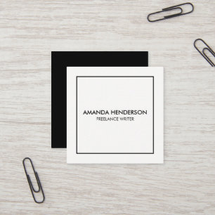 Minimalistischer Eleganter Beruflicher Platz Quadratische Visitenkarte