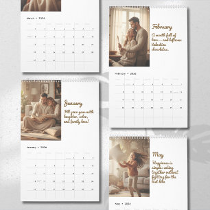 Minimalistischer Eleganter Foto-Zitat-Kalender 202 Kalender