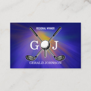 Minimalistischer eleganter, kundenspezifischer Gol Visitenkarte