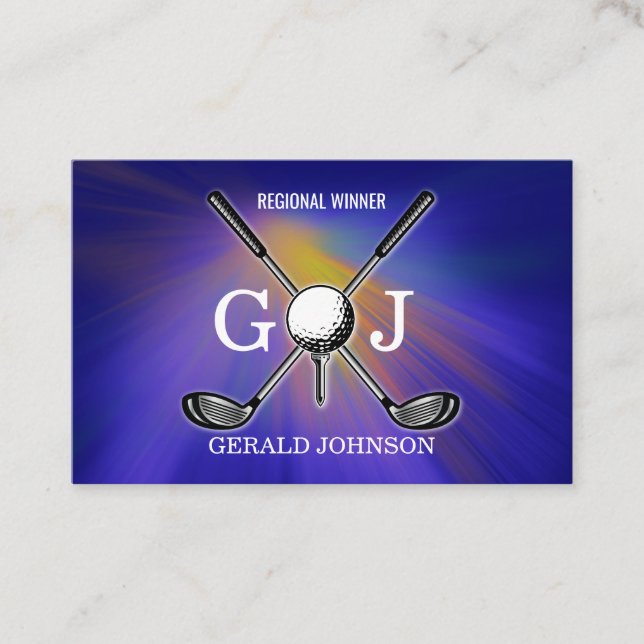 Minimalistischer eleganter, kundenspezifischer Gol Visitenkarte (Vorderseite)
