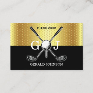 Minimalistischer eleganter, kundenspezifischer Gol Visitenkarte