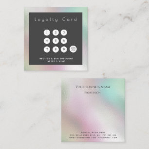 Minimalistischer, eleganter Luxus-Holografie-Treue Treuekarte