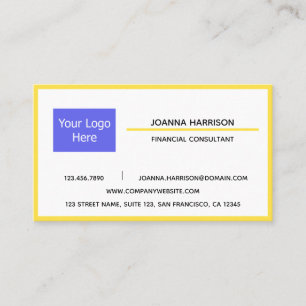 Minimalistischer eleganter, moderner Logo-Shiny-Go Visitenkarte
