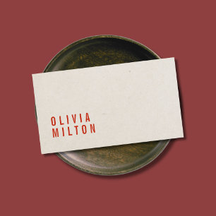 Minimalistischer, eleganter Papiertexturenberater Visitenkarte