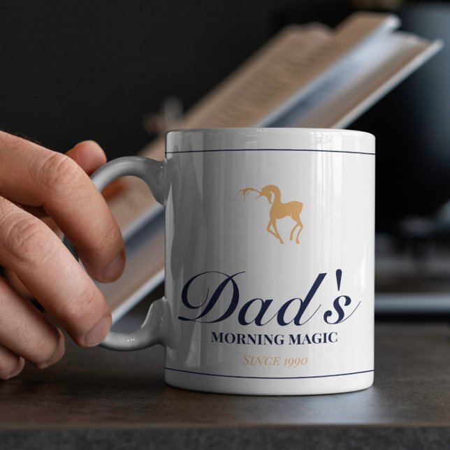 Minimalistischer eleganter personalisierter Weihna Kaffeetasse (Von Creator hochgeladen)