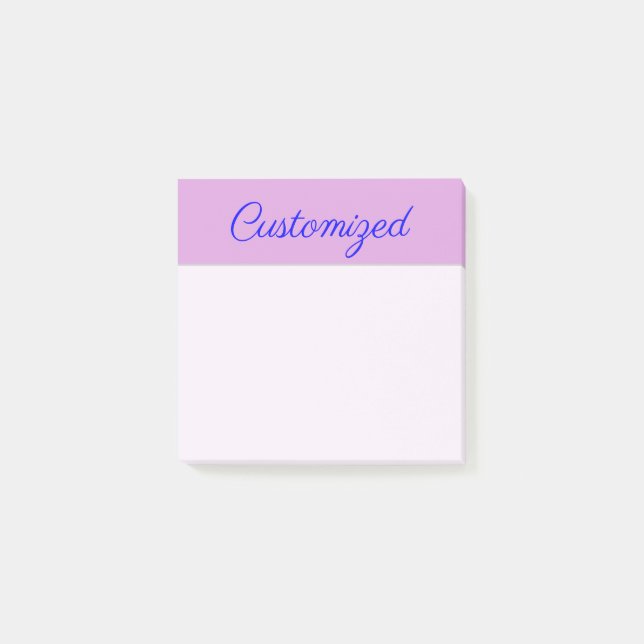 Minimalistischer, eleganter, Pflaumen-Hintergrund Post-it Klebezettel (Vorderseite)