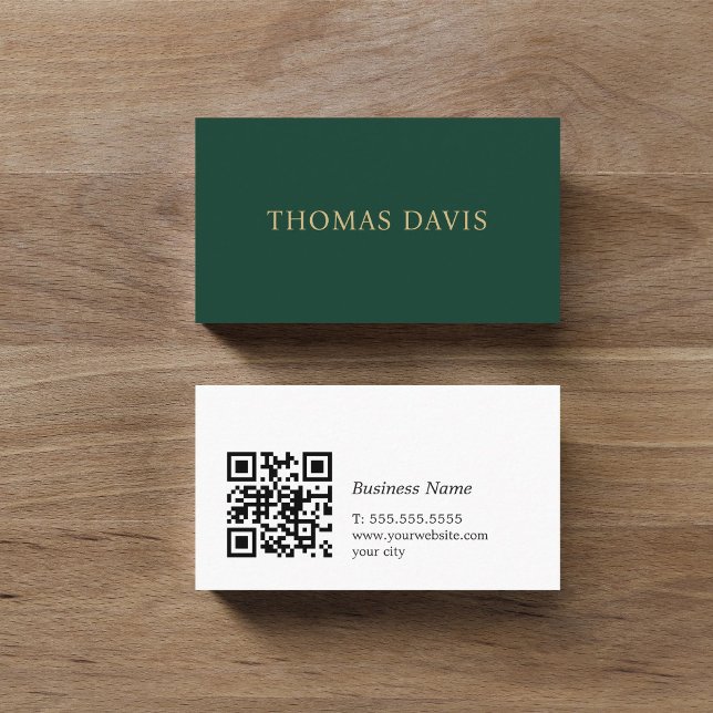 Minimalistischer eleganter QR-Code-Berater Visitenkarte (Von Creator hochgeladen)