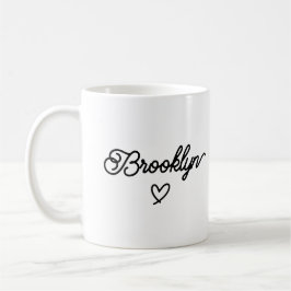 Minimalistischer Eleganter Script-Personalisierter Kaffeetasse
