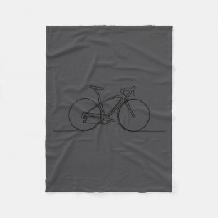 Minimalistischer Fahrradfahrer Mountainbike Fleecedecke