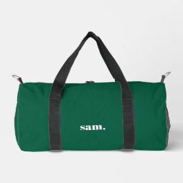 Minimalistischer fetter benutzerdefinierter Text g Duffle Bag