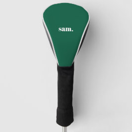 Minimalistischer fetter benutzerdefinierter Text g Golf Headcover